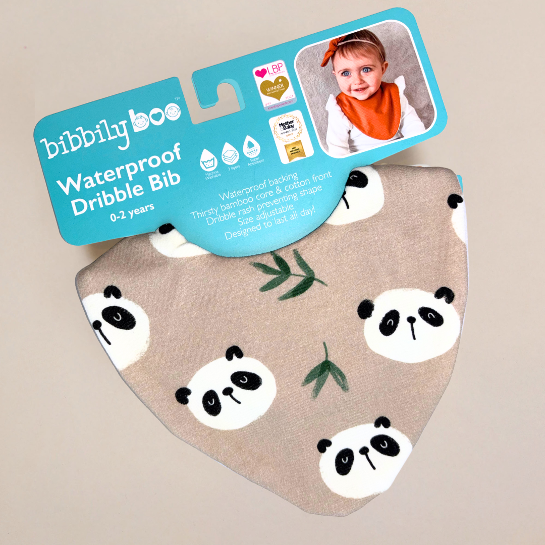 Panda Dribble Bib Waterproof Dribble bib Gender Neutral