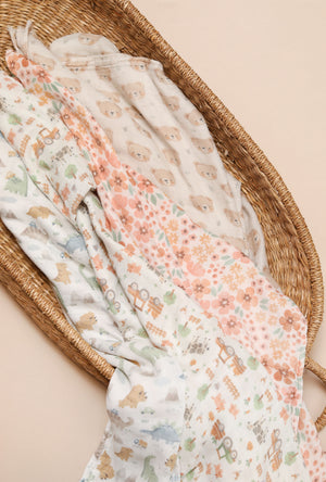 XL Bamboo Muslin - Teddy Bear