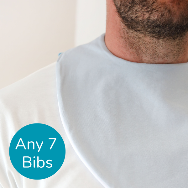 Complete Dribble Bib Set – Adult (7 Pack)