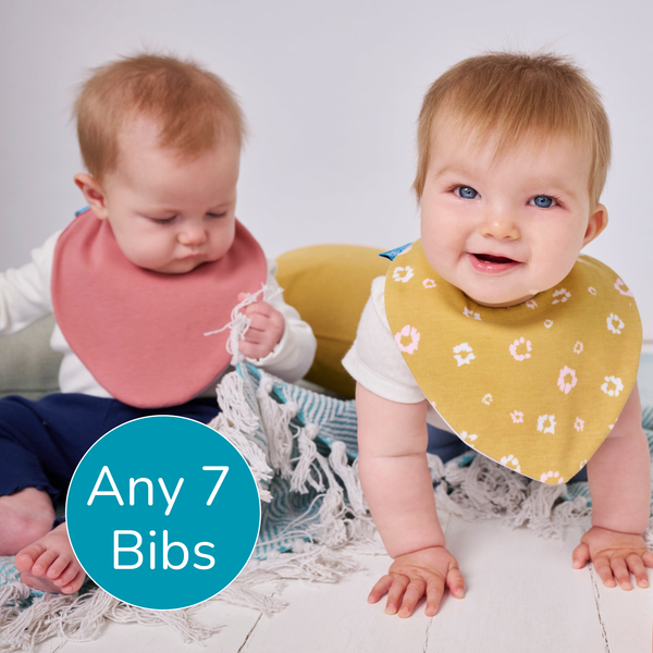 Complete Dribble Bib Set – Baby/Toddler (7 Pack)
