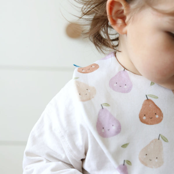 Starter Bib Set - Pears & Stripes