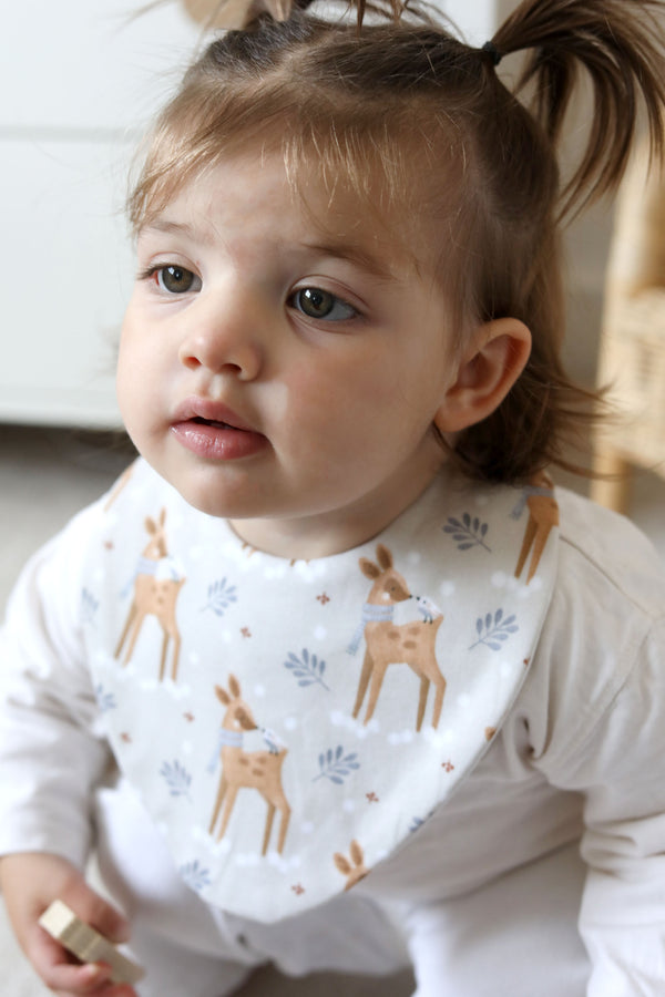 Deer & Birds Bundle of 3 Waterproof Dribble Bibs