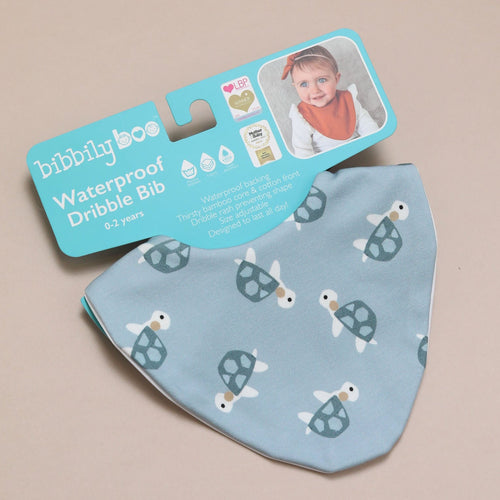 Turtles Waterproof Dribble Bib