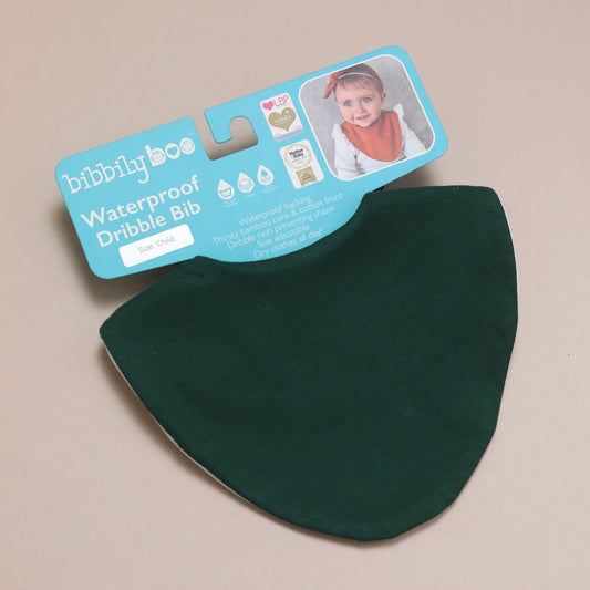 Bottle Green Waterproof Dribble Bib