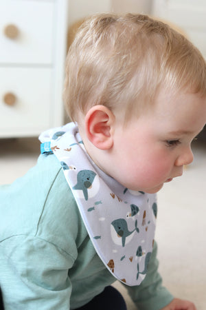 Whale Waterproof Dribble Bib