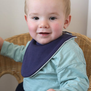 Navy Waterproof Dribble Bib