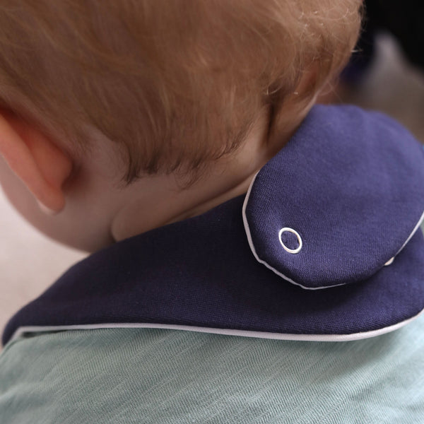 Navy Waterproof Dribble Bib