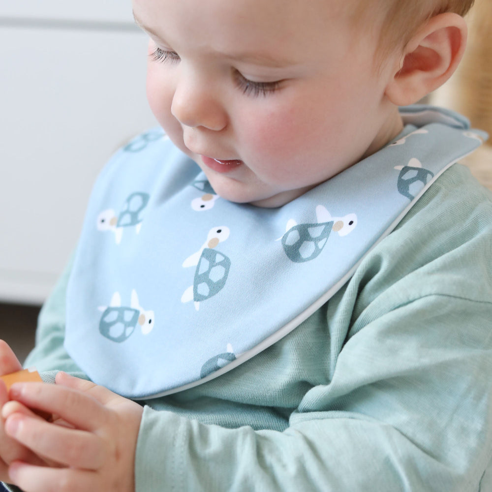 Turtles Waterproof Dribble Bib