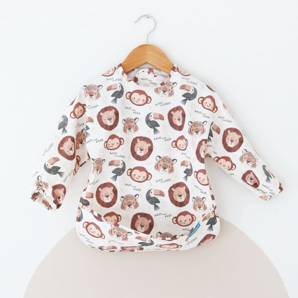 Wild & Free - Feeding Bib - Long Sleeve 🐒
