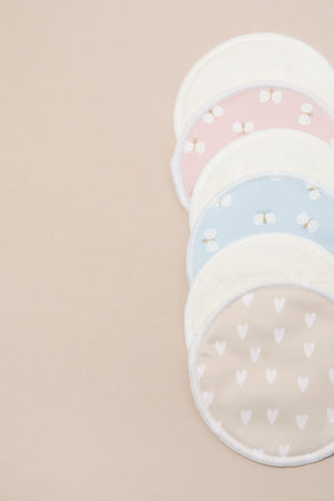 Waterproof Bamboo Breast Pads – Pink Butterflies