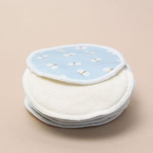 Waterproof Bamboo Breast Pads – Blue Butterflies 🦋