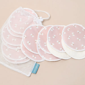 Waterproof Bamboo Breast Pads – Pink Butterflies
