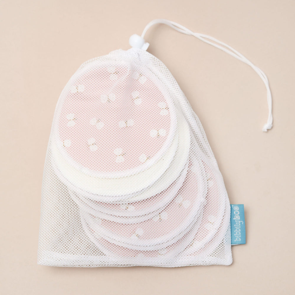 Waterproof Bamboo Breast Pads – Pink Butterflies