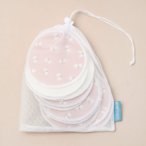 Waterproof Bamboo Breast Pads – Pink Butterflies