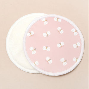 Waterproof Bamboo Breast Pads – Pink Butterflies