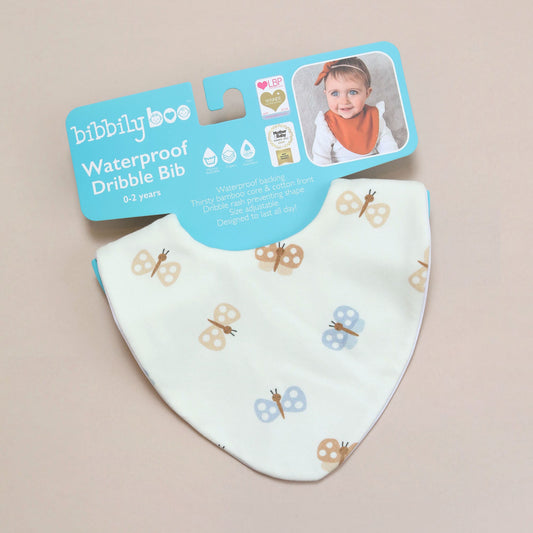 Butterflies Waterproof Dribble Bib
