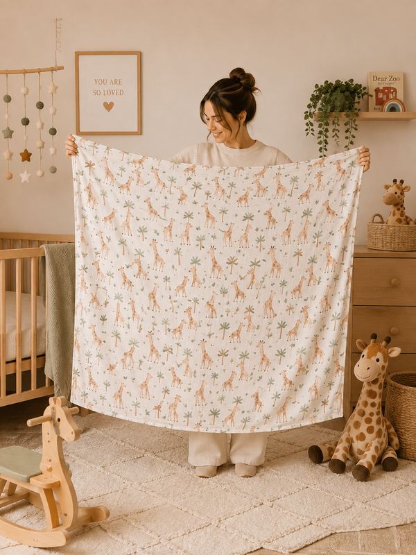 XL Bamboo Muslin - Giraffe