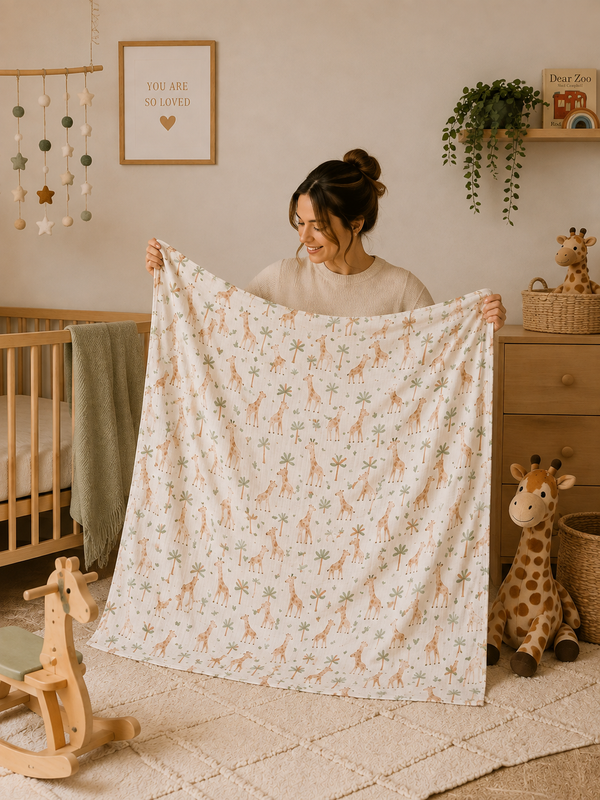 XL Bamboo Muslin - Giraffe