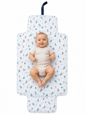 Pocket Changing Mat – Whales