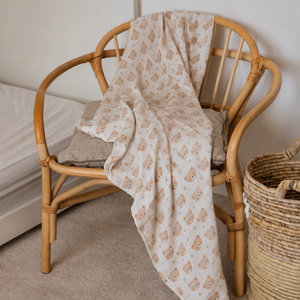 XL Bamboo Muslin - Teddy Bear