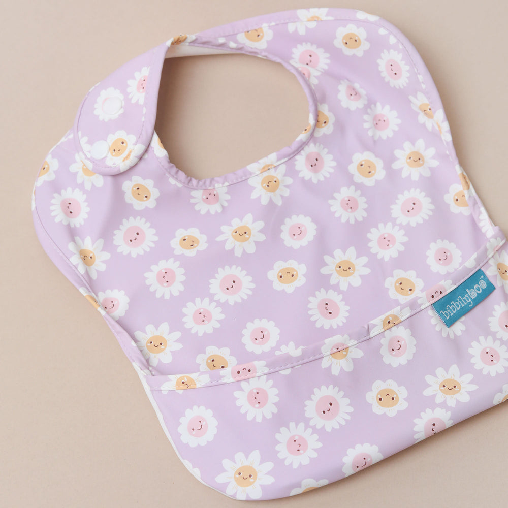 Lilac Daisies 🌸 - Feeding Bib - Sleeveless