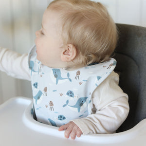 Whales 🐋 - Feeding Bib - Sleeveless