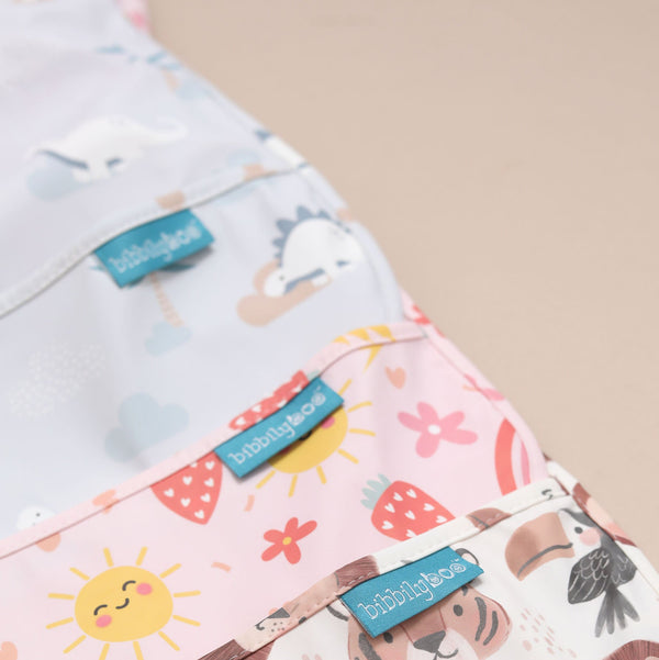 Dino Clouds - Feeding Bib - Long Sleeve 🦕