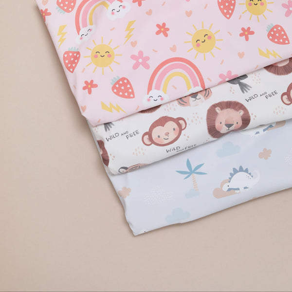 Dino Clouds - Feeding Bib - Long Sleeve 🦕