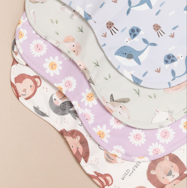 Lilac Daisies 🌸 - Feeding Bib - Sleeveless