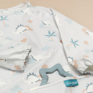 Dino Clouds - Feeding Bib - Long Sleeve 🦕