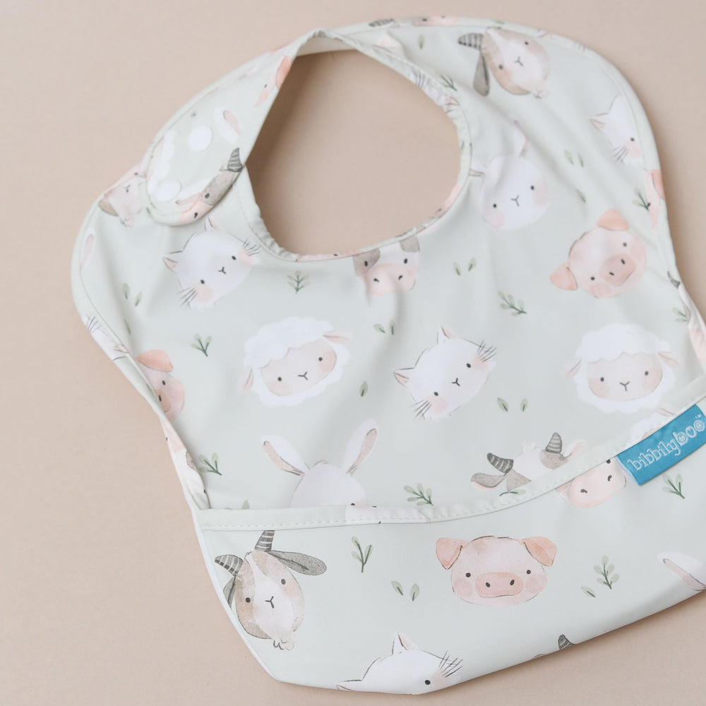 Farm Yard Faces 🐑 - Feeding Bib - Sleeveless