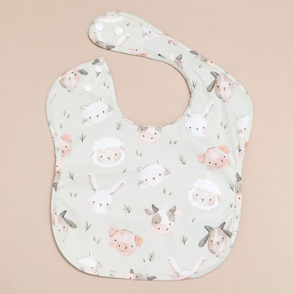 Farm Yard Faces 🐑 - Feeding Bib - Sleeveless