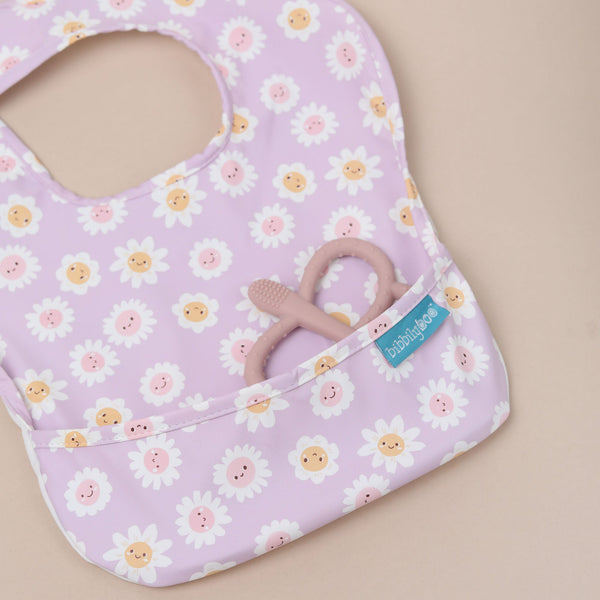 Lilac Daisies 🌸 - Feeding Bib - Sleeveless