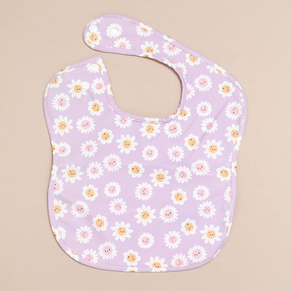 Lilac Daisies 🌸 - Feeding Bib - Sleeveless