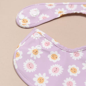 Lilac Daisies 🌸 - Feeding Bib - Sleeveless