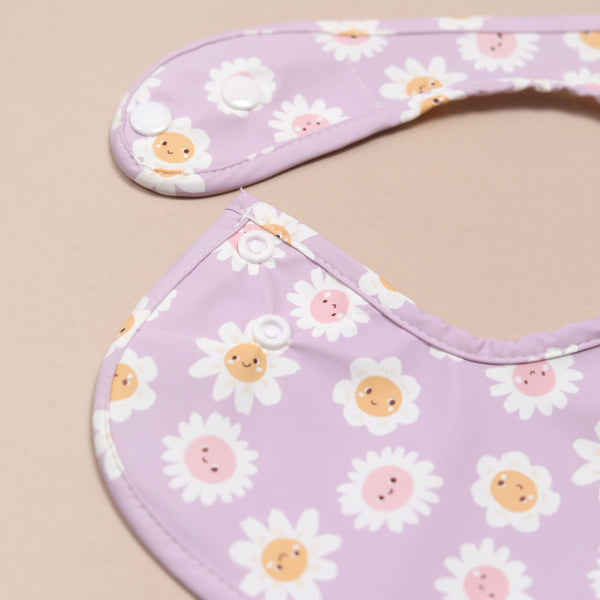 Lilac Daisies 🌸 - Feeding Bib - Sleeveless
