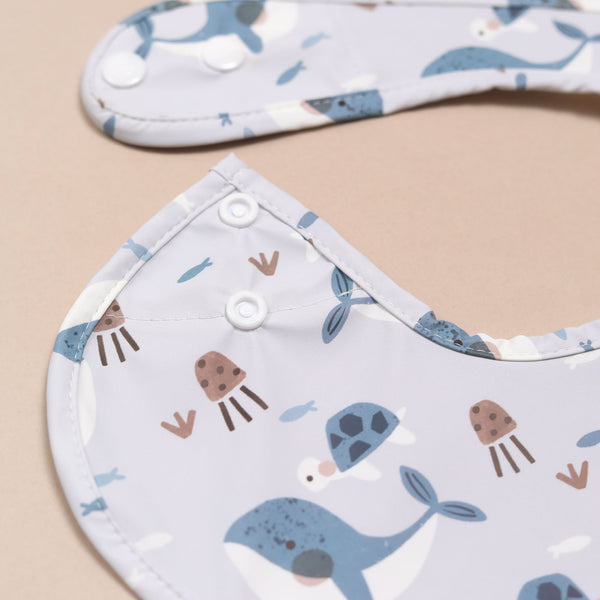 Whales 🐋 - Feeding Bib - Sleeveless