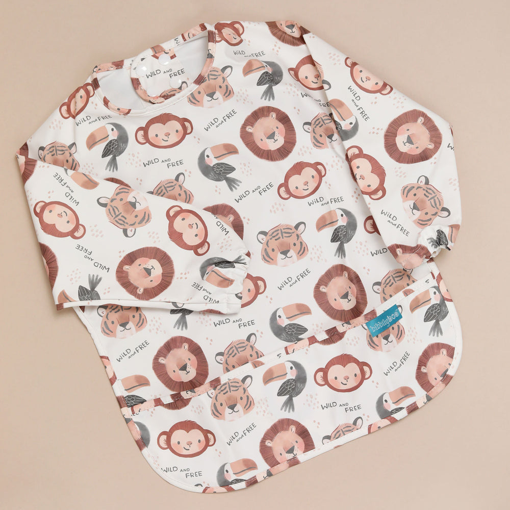 Wild & Free - Feeding Bib - Long Sleeve 🐒
