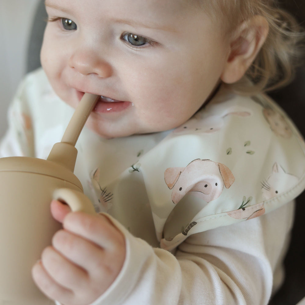Farm Yard Faces 🐑 - Feeding Bib - Sleeveless