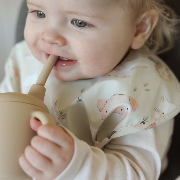 Farm Yard Faces 🐑 - Feeding Bib - Sleeveless