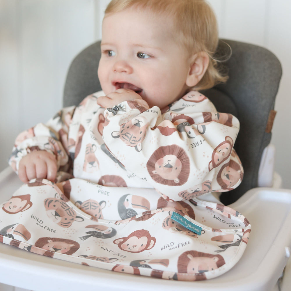 Wild & Free - Feeding Bib - Long Sleeve 🐒