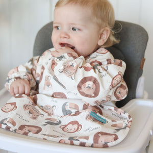 Wild & Free - Feeding Bib - Long Sleeve 🐒