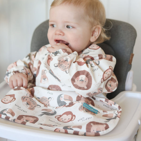 Wild & Free - Feeding Bib - Long Sleeve 🐒