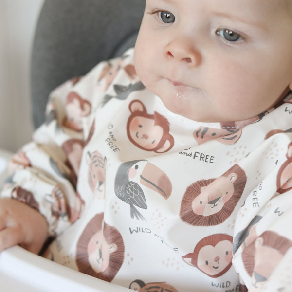 Wild & Free - Feeding Bib - Long Sleeve 🐒