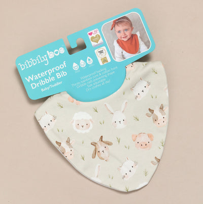Farm Yard Faces Waterproof Dribble Bib