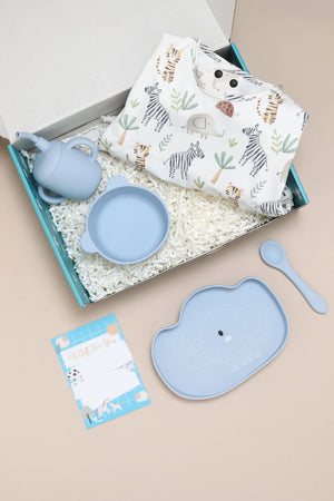 Wild Animals Feeding Bib - Long Sleeve