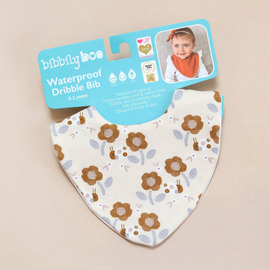 Ladybird Floral Waterproof Dribble Bib