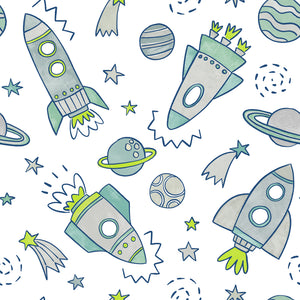 Muslin Changing Mat – Neon Rockets