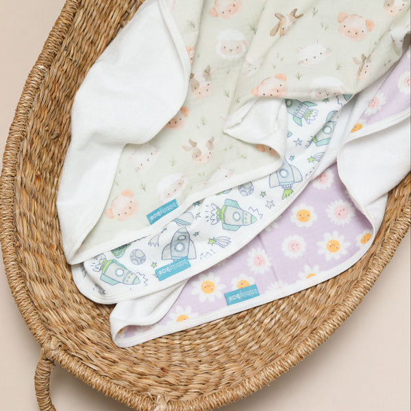 Muslin Changing Mat – Farm Yard Faces
