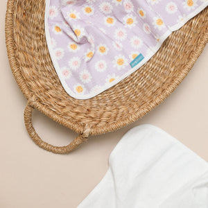 Muslin Changing Mat – Lilac Daisies